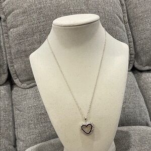Elegant Silver Heart Pendant Necklace